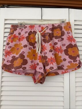 OUT FROM UNDER Floral Knit Shorts